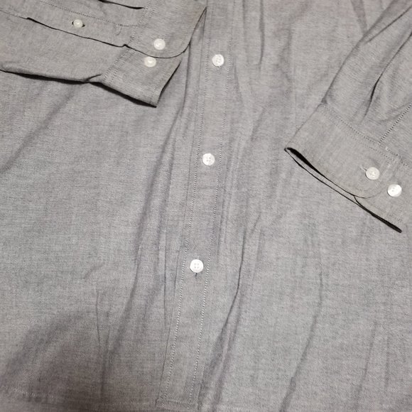 L.L. Bean Men's Shirt gray XL‎ slightly fitted - Picture 6 of 10